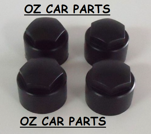 BLACK LOCK NUT CAPS COVERS For VE Commodore HOLDEN OMEGA BERLINA CALAIS GENUINE