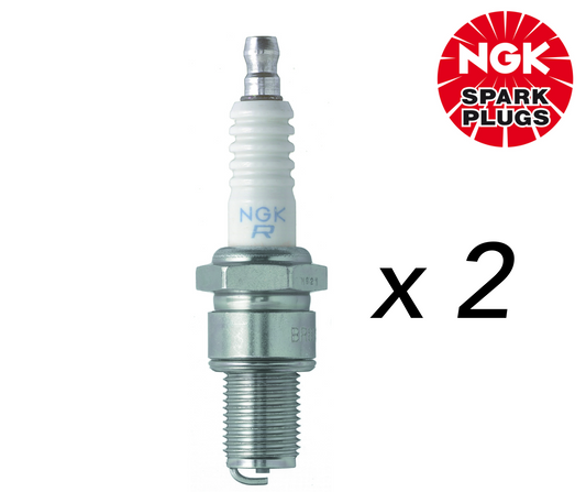 2x GENUINE NGK SPARK PLUG SET FOR BR9ES