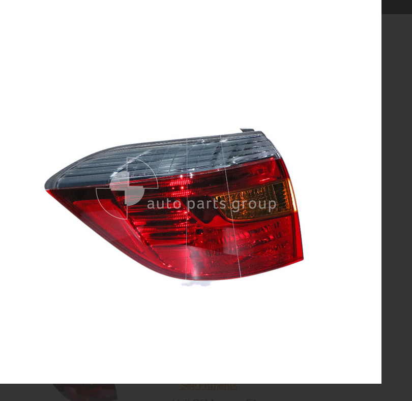 GENUINE LEFT TAIL LIGHT REAR LAMP FOR TOYOTA KLUGER 5/2007-7/2010 KX-R MODELS