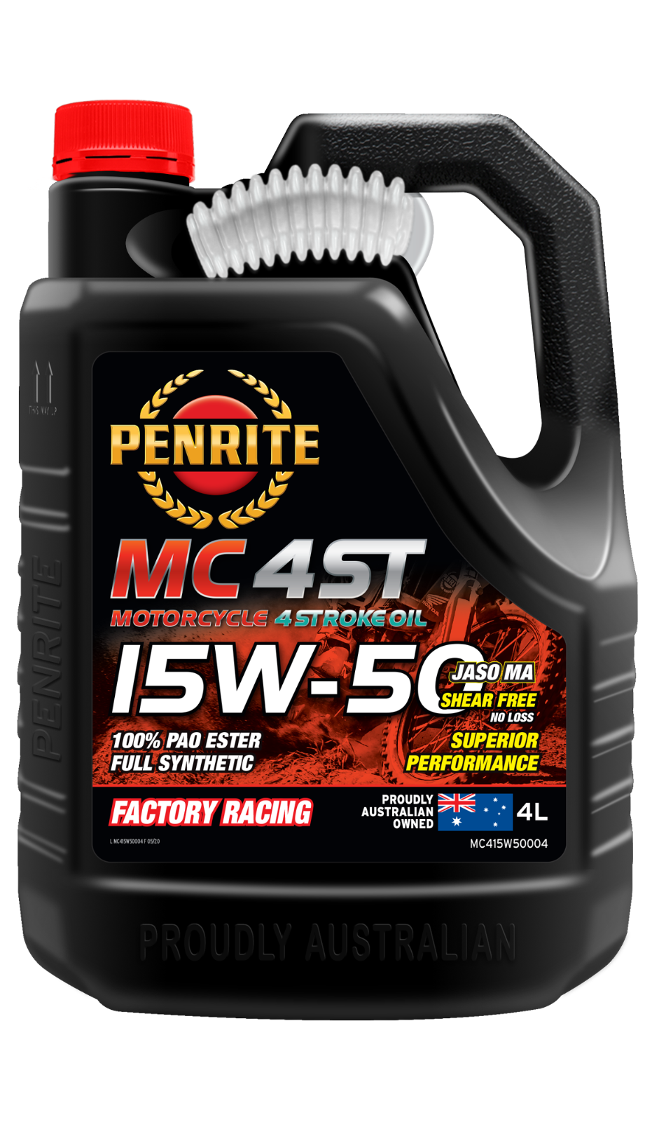 4-LITRE PENRITE *MC415W50004* MC-4ST 15W-50 (100% PAO & ESTER)
