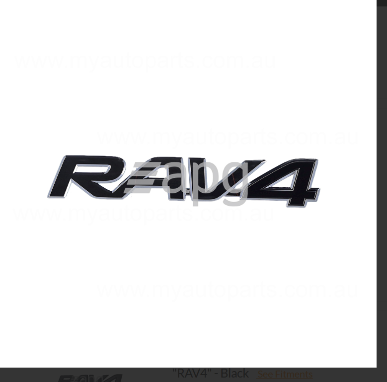 Genuine REAR EMBLEM BADGE FOR TOYOTA RAV4 5/2019-6/2024 RAV-4 AXAA54R **CHROME**