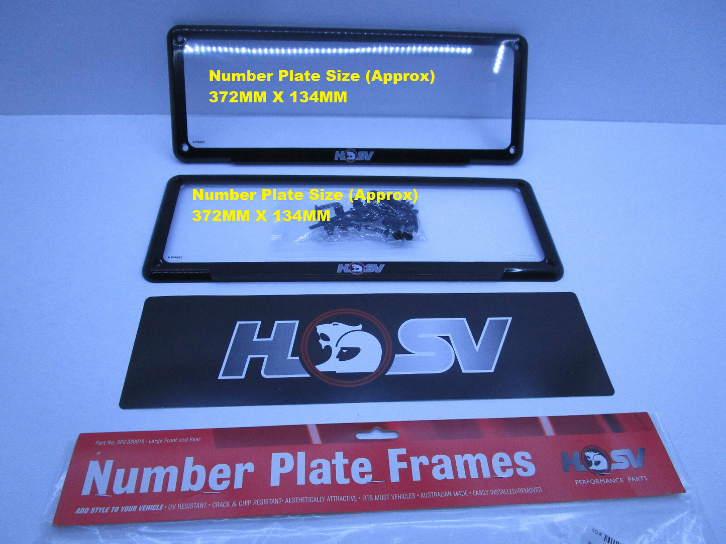 GENUINE PAIR X2 Licence Number Plate FOR HOLDEN HSV ALL MODEL 372MM X 134MM
