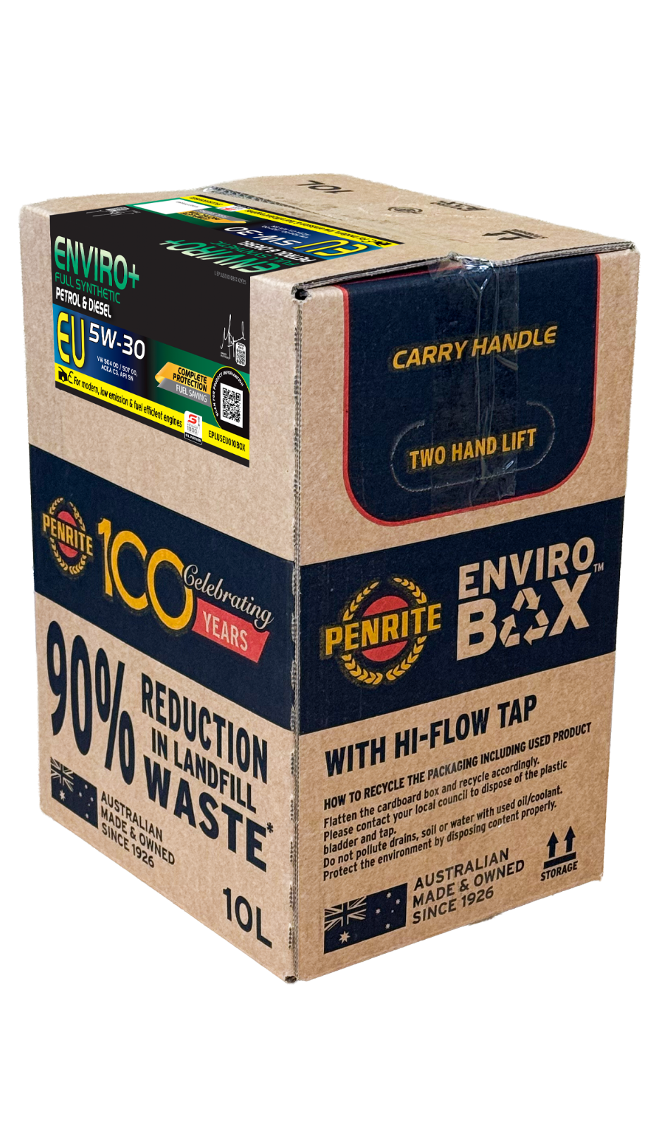 10-Litre ENGINE OIL *PENRITE* EPLUSEU010BOX ENVIRO+ EU 5W-30 (Full Synthetic)