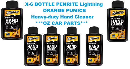 X6 BOTTLE Lightning ORANGE PUMICE PENRITE Heavy-duty Hand Cleaner