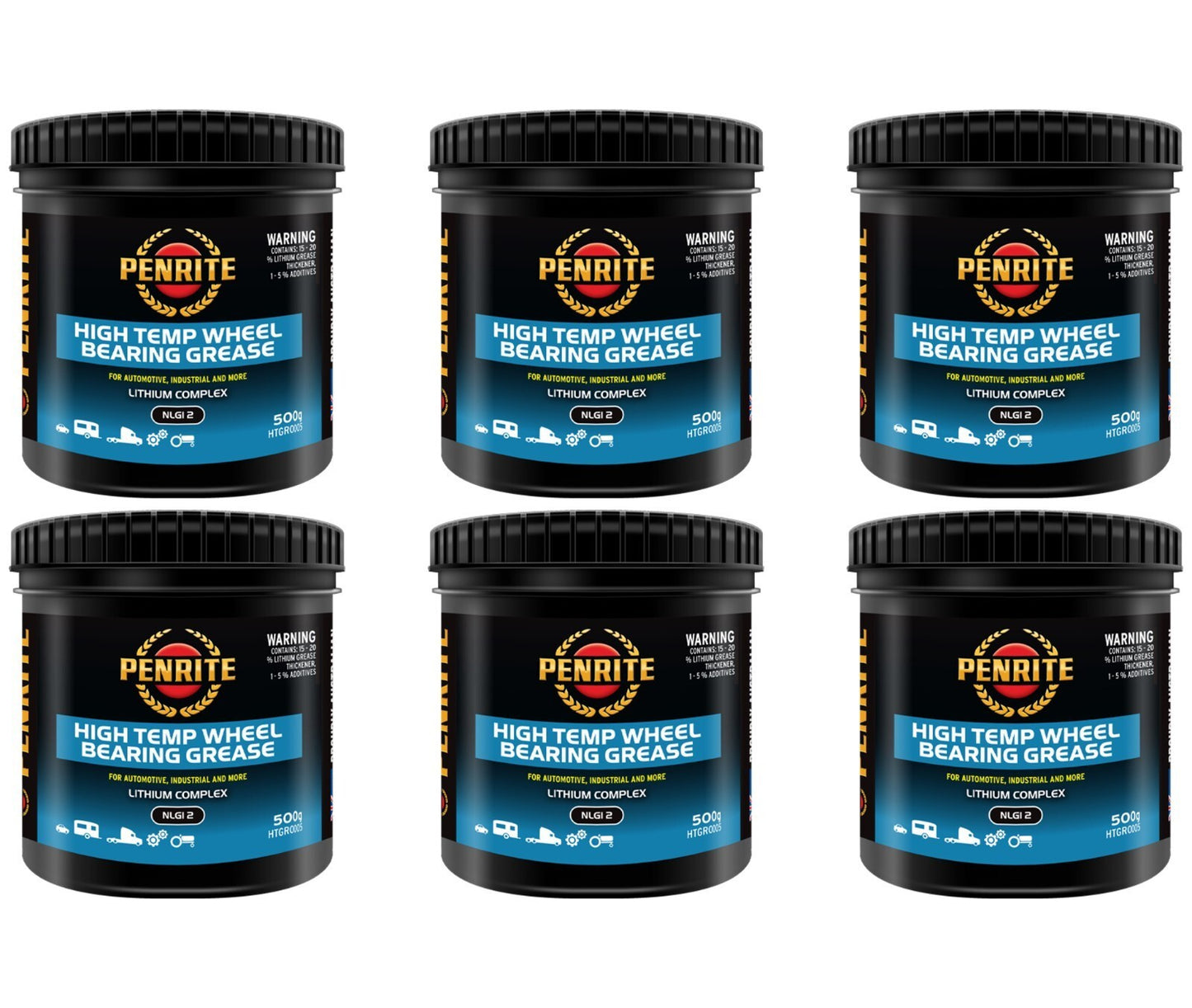 X6 BOTTLE PENRITE Bearing Grease DIESEL PETROL LPG & HYBRID CAR TRAILER MARINE