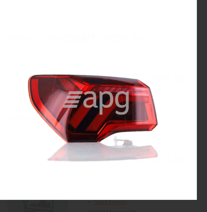 GENUINE LEFT TAIL LIGHT FOR AUDI SQ5 Q3 F3 9/2021-9/2022 WAGON