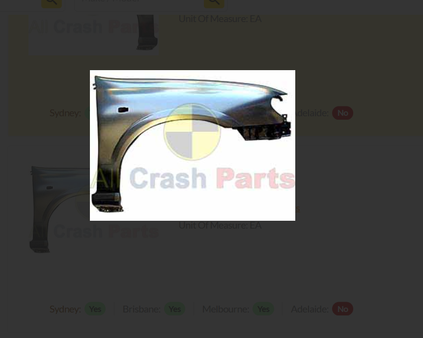 NEW RIGHT FRONT GUARD FOR NISSAN PULSAR 6/2001-8/2002 SEDAN HATCH