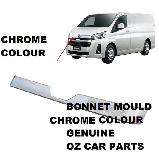 GENUINE BONNET MOULD FOR Toyota Hiace 2/2019-7/2021 CHROME COLOUR