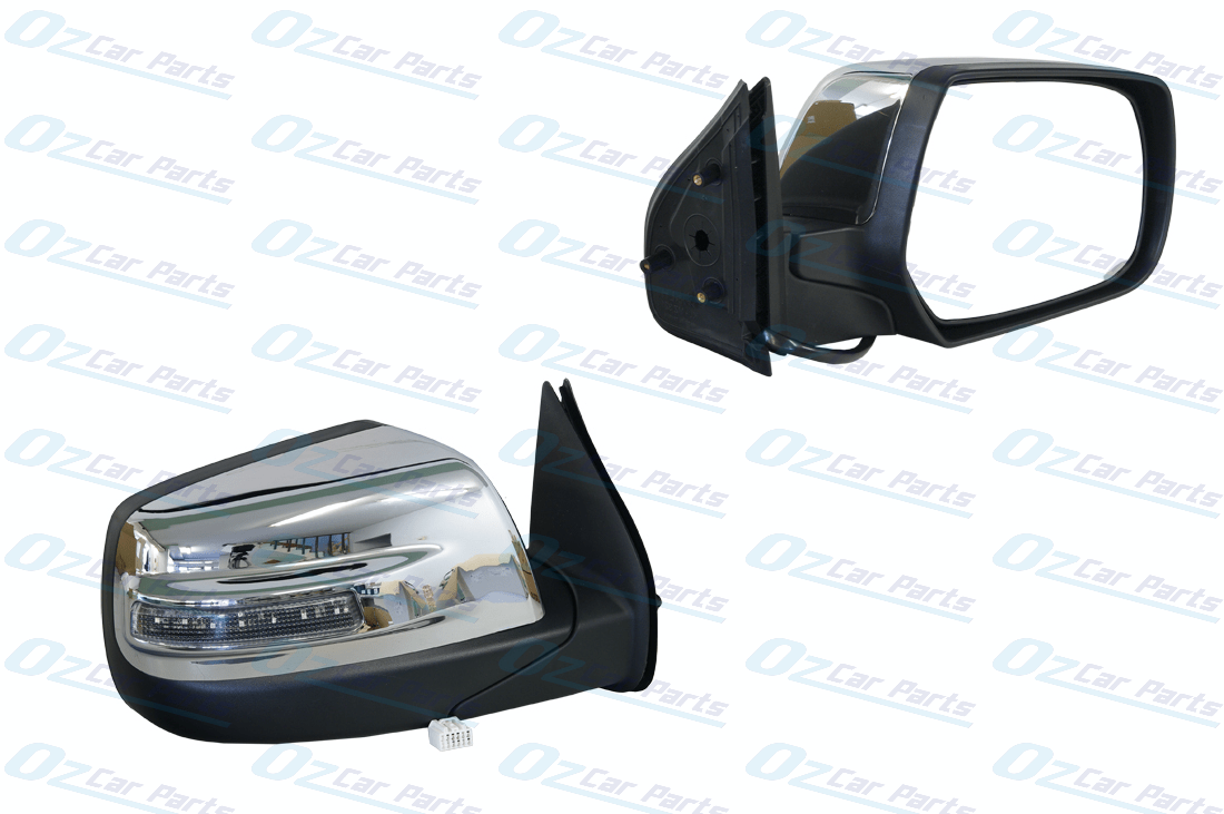 Driver Side Electric Door Mirror with LED Blinker Chrome 7 Pin for Ford Ranger PJ PK 06-11