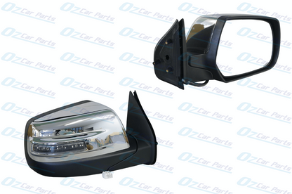 Driver Side Electric Door Mirror with LED Blinker Chrome 7 Pin for Ford Ranger PJ PK 06-11