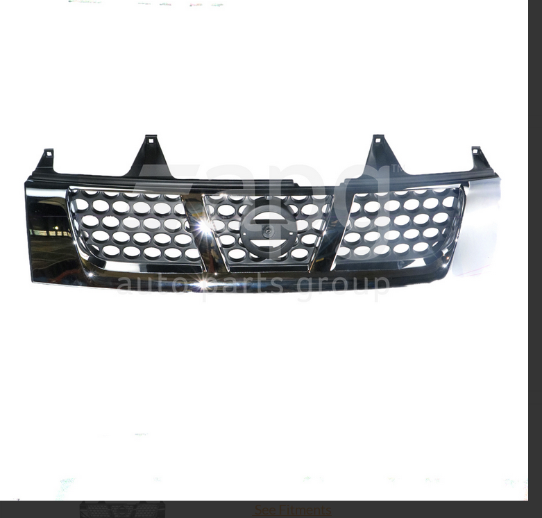 NEW FRONT CHROME GRILLE FOR NISSAN NAVARA D22 10/2001-4/2015 4WD ST ST-R