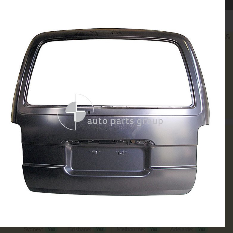 GENUINE REAR TAIL GATE FOR TOYOTA HIACE VAN 8/1989-2/2005 WITHOUT STOP LAMP TYPE