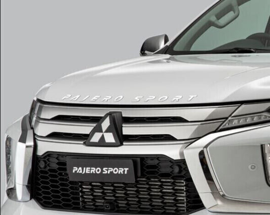 GENUINE BONNET BADGE EMBLEM DECAL FOR Mitsubishi Pajero Sport QF QG SILVER