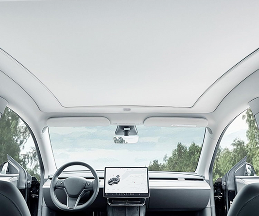 Electric Retractable Roof Sunroof Sunshade for Tesla Juniper Roof Sun Protection