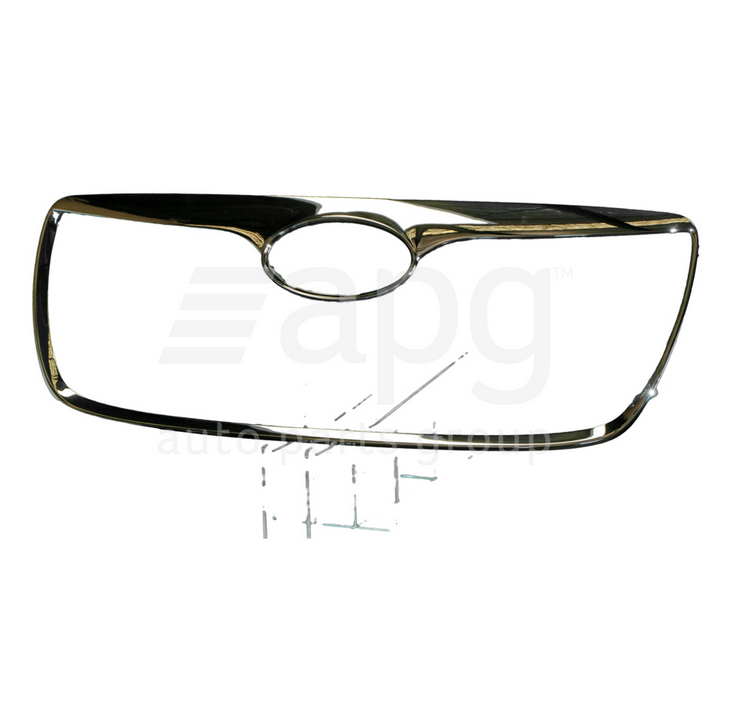 GENUINE FRONT GRILLE CHROME MOULD FOR HYUNDAI SANTA FE CM Wagon 9/2009-7/2012