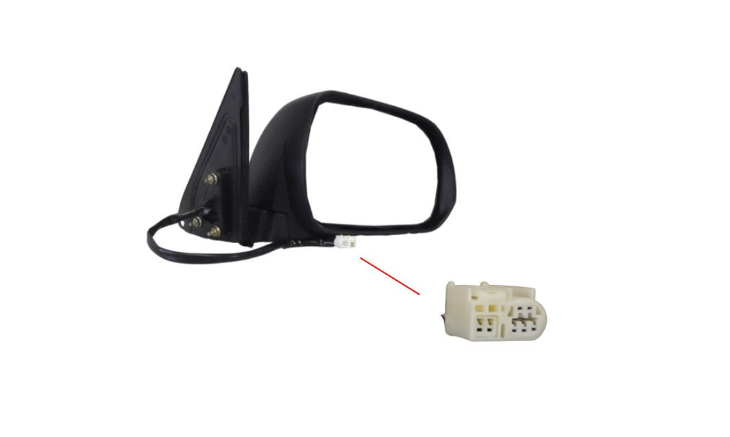 NEW RIGHT SIDE DOOR MIRROR FOR TOYOTA KLUGER GSU40 08/2007-12/2013 7-PIN BLACK