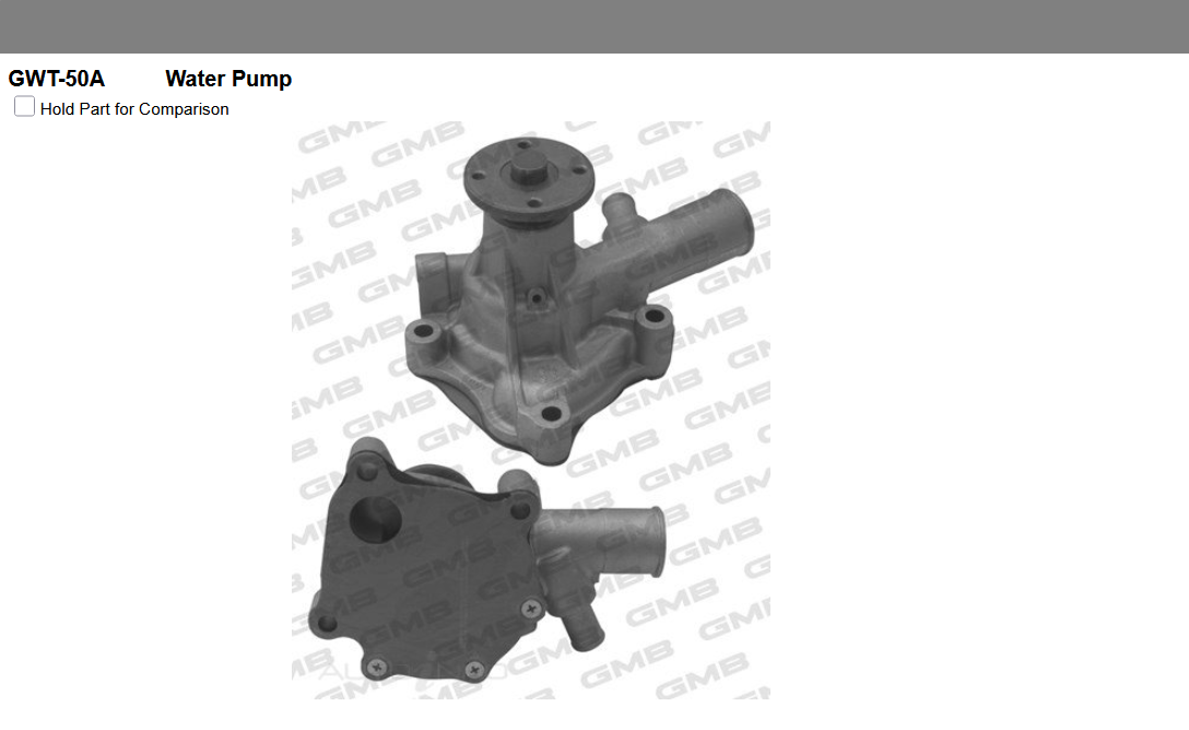 GENUINE GMB WATER PUMP+GASKET+SILICONE FOR Toyota LiteAce 1.3L M20 (KM20)