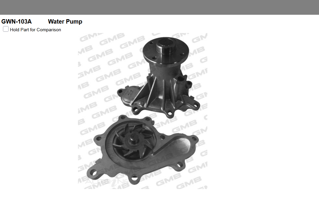 GENUINE GMB WATER PUMP+GASKET+SILICONE FOR Nissan Navara 2.5 D40 dCi 4WD (D40T)