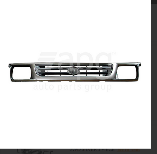 NEW FRONT GRILLE SILVER FOR TOYOTA HILUX LN147-R 0/1997-8/2001