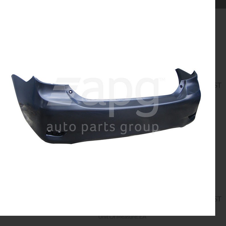 NEW REAR BUMPER BAR FOR TOYOTA COROLLA 4/10-12/13 4-DOOR ASCENT-CONQUEST SEDAN