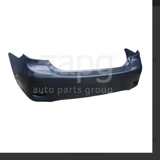 NEW REAR BUMPER BAR FOR TOYOTA COROLLA 4/10-12/13 4-DOOR ASCENT-CONQUEST SEDAN