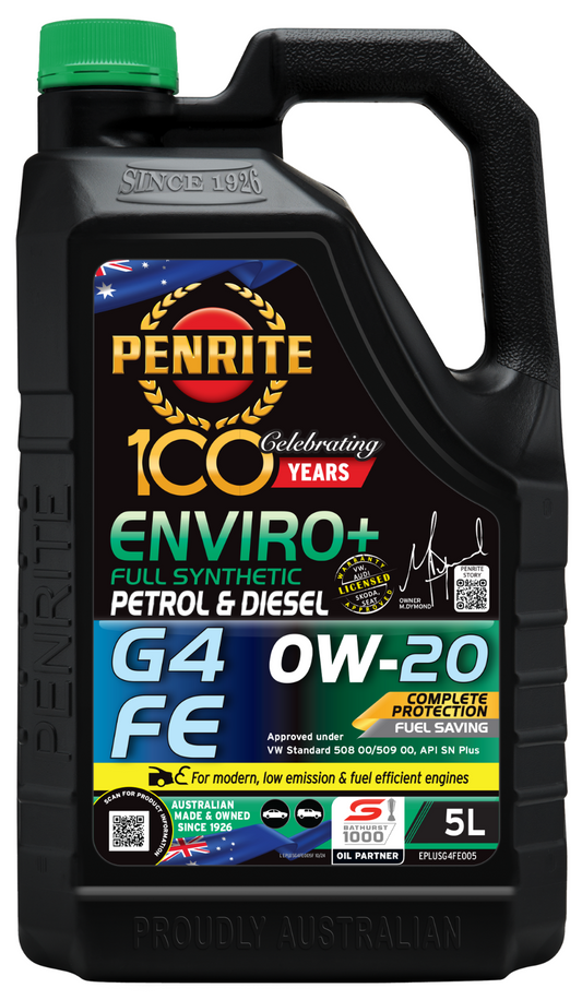 5-Litre *PENRITE* ENGINE OIL -EPLUSG4FE005-  ENVIRO+ G4 FE 0W-20 (FULL SYN)