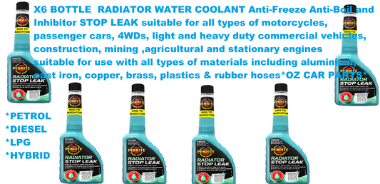 X6 BOTTLE RADIATOR STOP LEAK Stops coolant leaks FOR DIESEL PETROL LPG HYBRID