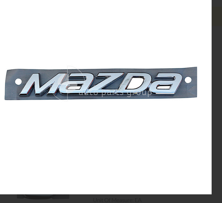 GENUINE BOOT LID BADGE EMBLEM FOR MAZDA-6 12/2012-12/2014 4-DOOR