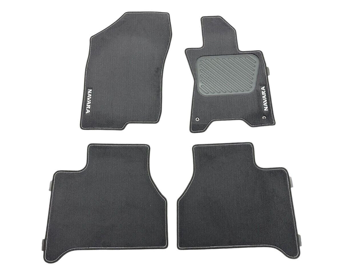 GENUINE FRONT & REAR FLOOR MAT CARPET SET FOR NISSAN NAVARA D23 NP300 MANUAL