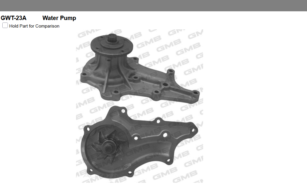 GENUINE GMB WATER PUMP+GASKET+SILICONE FOR Toyota Celica 2.0 A60 Liftback XT (RA