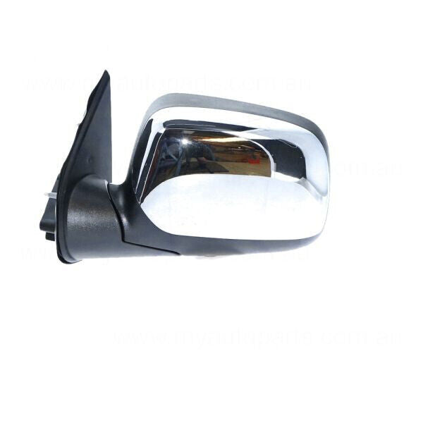 NEW LEFT DOOR MIRROR FOR HOLDEN RODEO RA 3/03-8/05 ELECTRIC-SAIL MOUNT-CHROME