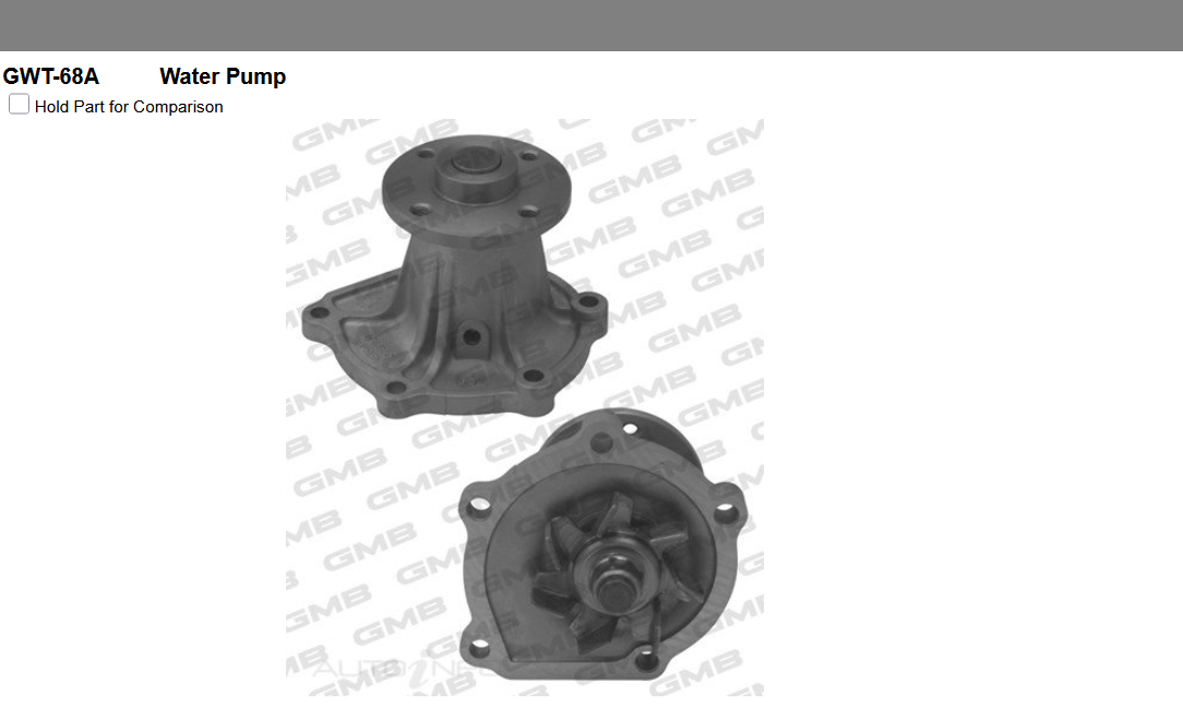 GENUINE GMB WATER PUMP+GASKET+Silicone FOR Toyota Paseo 1.5L EL54