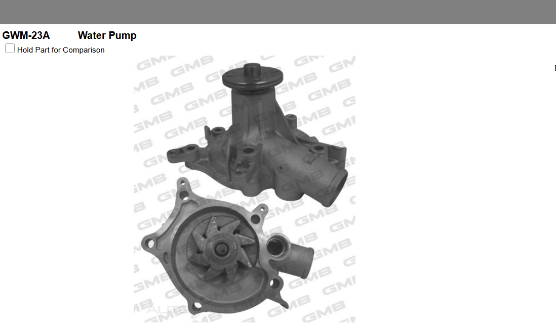 GENUINE GMB WATER PUMP+GASKET+SILICONE FOR Mitsubishi Express 1.8 L035P L035P