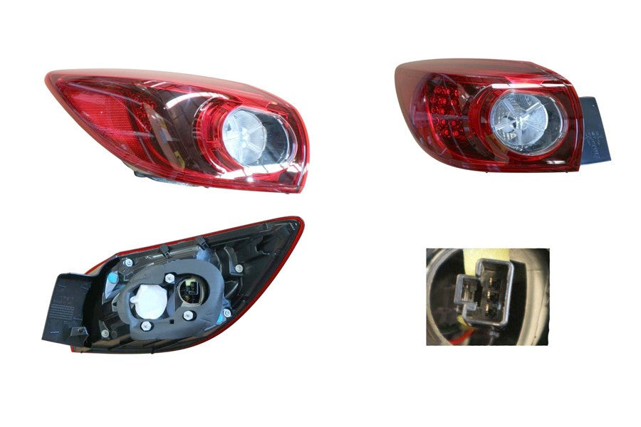 NEW PASSENGER SIDE TAIL LIGHT FOR MAZDA 3 BM HATCHBACK 11/2013-01/2019 LED TYPE