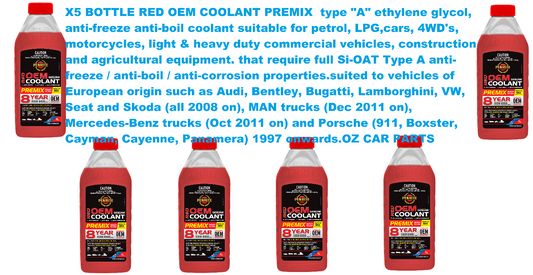 X6 RED OEM COOLANT PREMIX RED Anti-Freeze PENRITE COOLREDPMX001