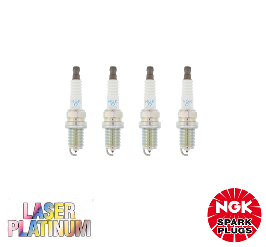 4x LASER PLATINUM GENUINE NGK SPARK PLUG SET FOR HOLDEN ASTRA AH SRI 2.0L Z20LER