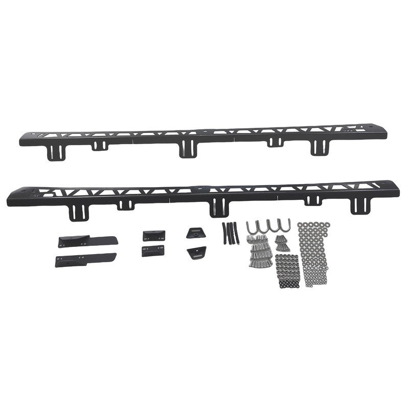 Steel Black Backbone Mount Roof Rack Fit For Mitsubishi Pajero 1999-ON