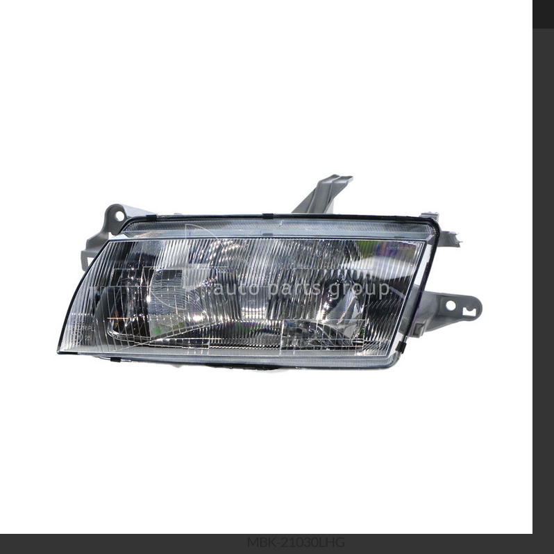 GENUINE LEFT HEADLIGHT FOR MAZDA 323 BA 11/96-8/98 SEDAN ELECTRIC ADJUST TYPE