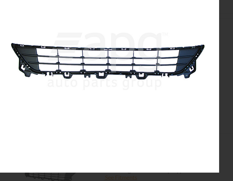 NEW FRONT BAR GRILLE FOR MAZDA-6 12/2012-12/2014 W/OUT RADAR CRASH SENSOR TYPE