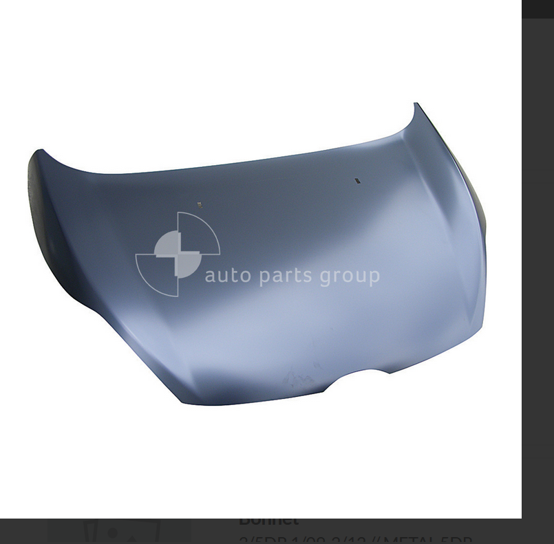 GENUINE BONNET FOR FORD FIESTA 3/5DR 1/09-2/12   METAL 5DR 9/12-7/13