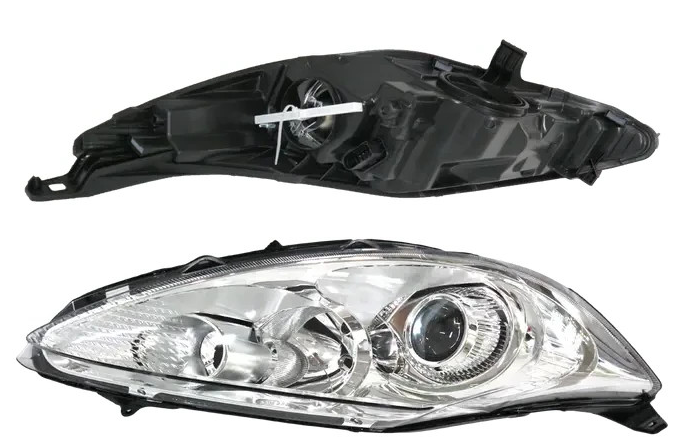LEFT HEADLIGHT FOR FORD FIESTA WS/WT 9/08-7/13 PROJECTOR-CHROME PASSENGER-LIGHT