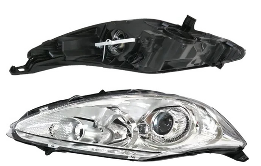 LEFT HEADLIGHT FOR FORD FIESTA WS/WT 9/08-7/13 PROJECTOR-CHROME PASSENGER-LIGHT