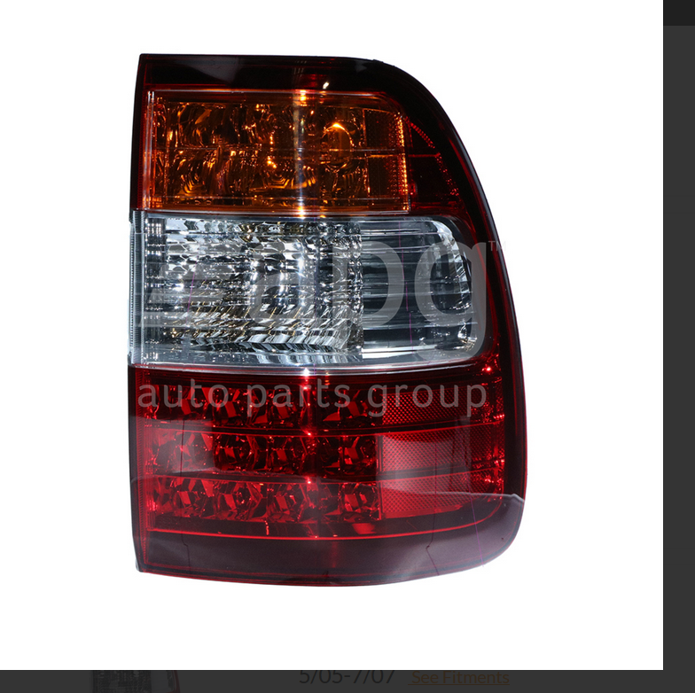 NEW RIGHT TAIL LIGHT REAR LAMP FOR TOYOTA LANDCRUISER 100-SERIES 5/05-7/07 WAGON