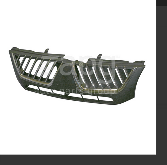 NEW FRONT UPPER GRILLE FOR MITSUBISHI TRITON 10/2004-6/2006 MK CHROME/BLACK