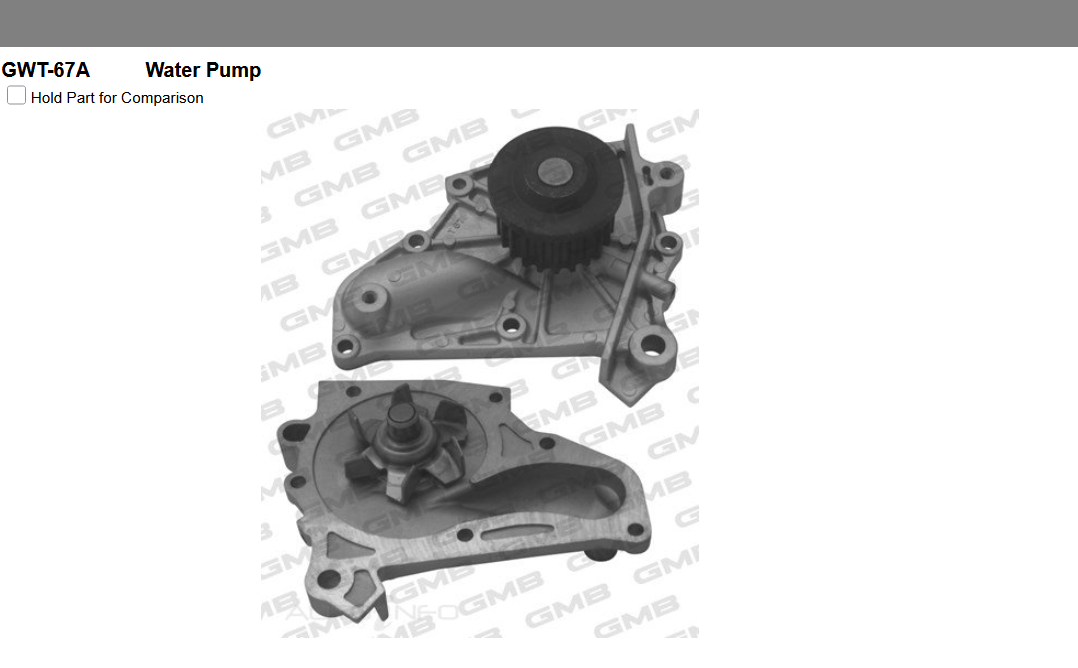 GENUINE GMB WATER PUMP+GASKET+SILICONE FOR Toyota Celica 2.0L T160 (ST162)