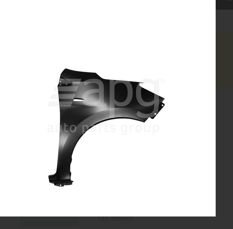 GENUINE DRIVER FRONT GUARD FENDER FOR MITSUBISHI MIRAGE 2/2020-ON HATCH