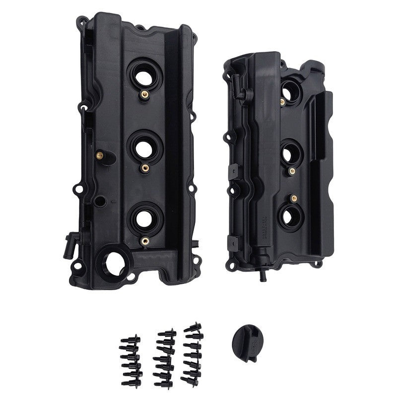 PAIR Valve Rocker Cover With Gaskets For Nissan Frontier Xterra NV1500 NV2500