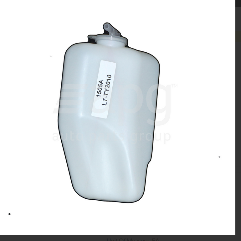 NEW RADIATOR BOTTLE FOR TOYOTA COROLLA 7/1994-7/1998 1.6L 4A & 1.8L 7A 4CYL PET