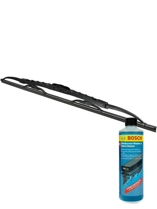 Bosch Eco Wiper Blade 430mm + Windshield Washer Fluid Fits Ford, Honda, Mazda, M