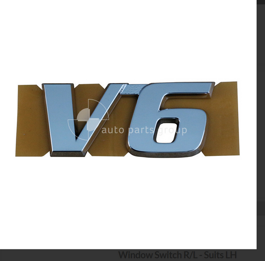 GENUINE REAR TAIL GATE V6 EMBLEM BADGE FOR TOYOTA KLUGER 5/2007-7/2010